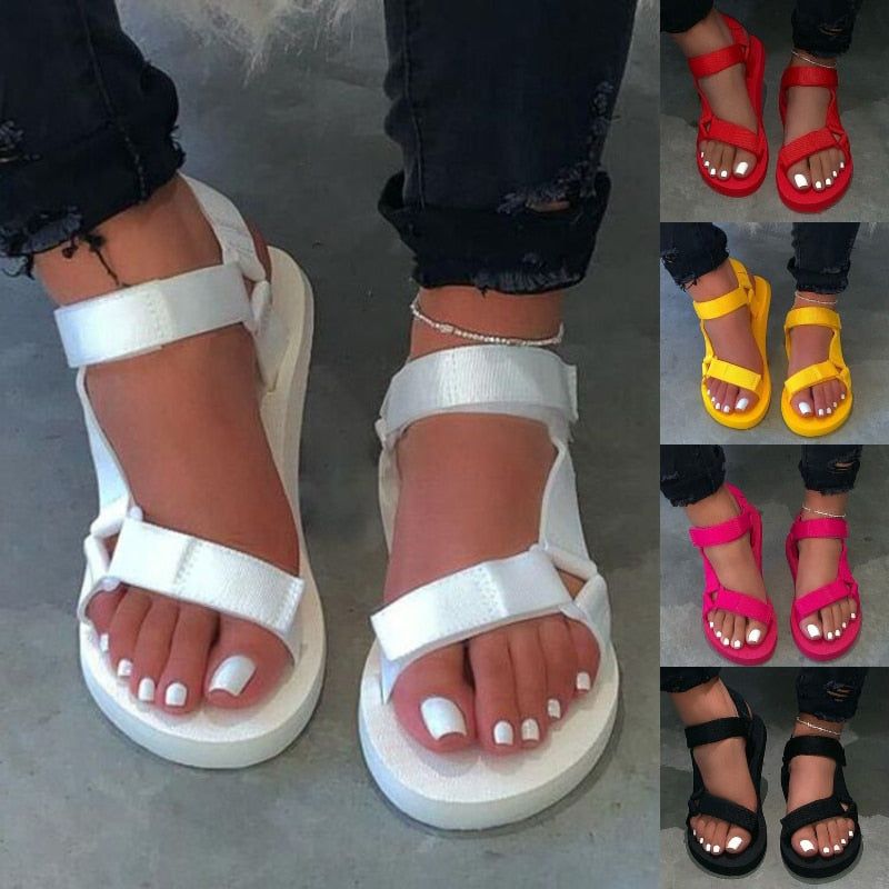 Summer Soft Slip Sandals Buckle Strap Beach Shoes