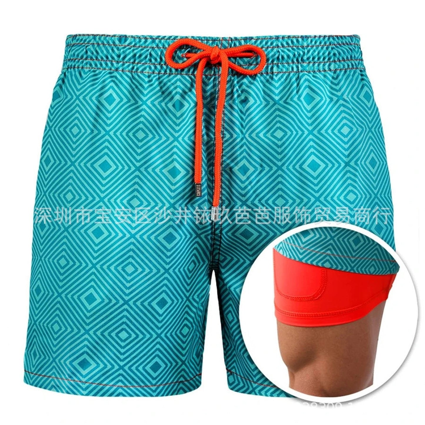 Swimwear Mens Double-layer