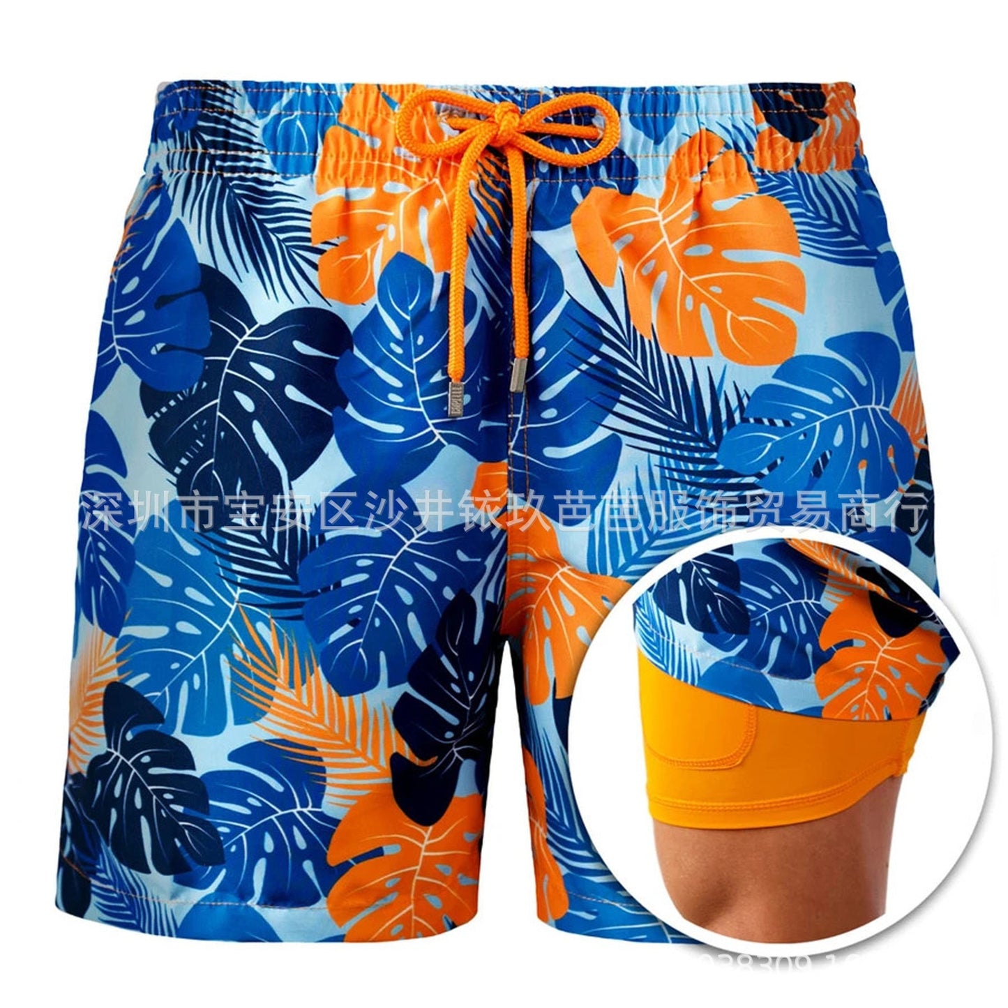 Swimwear Mens Double-layer